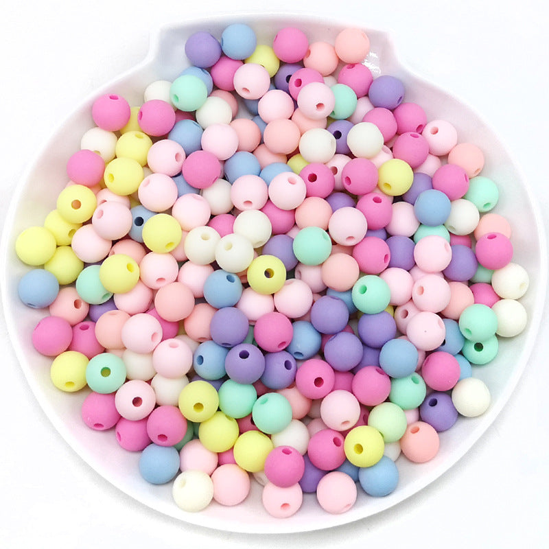 Wholesale 50PCS/PACK  Acrylic Round DIY Resin Beads